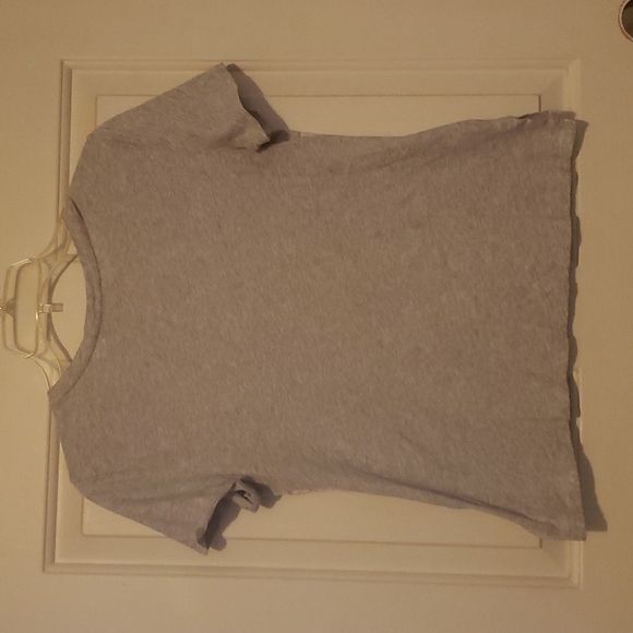 Loft gray t-shirt with crochet detail - Picture 4 of 4